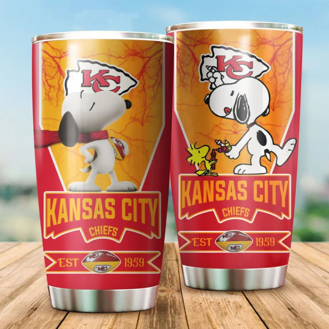 Snoopy And Woodstock Kansas City Chiefs – Stainless Steel Tumbler Snoopy And Woodstock Kansas City Chiefs – Stainless Steel Tumbler