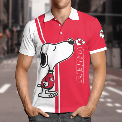 Kansas City Chiefs Snoopy Polo Shirt Limited Edition