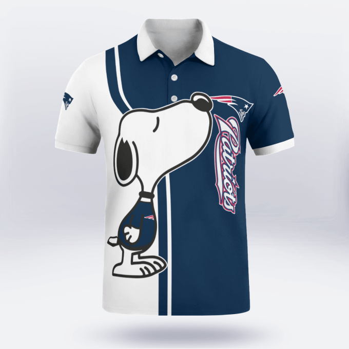 New England Patriots Snoopy Polo Shirt Limited Edition