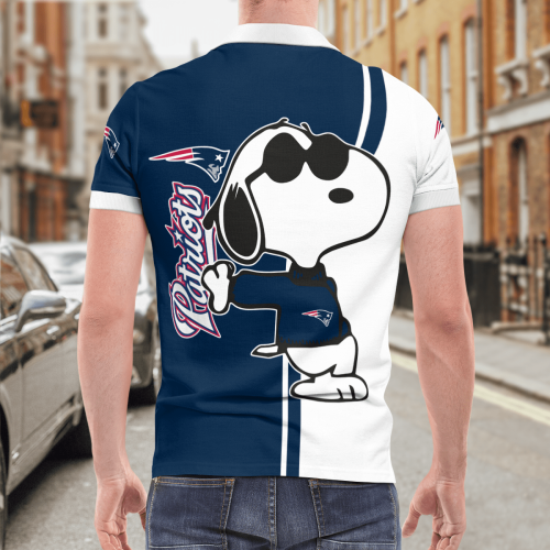 New England Patriots Snoopy Polo Shirt Limited Edition