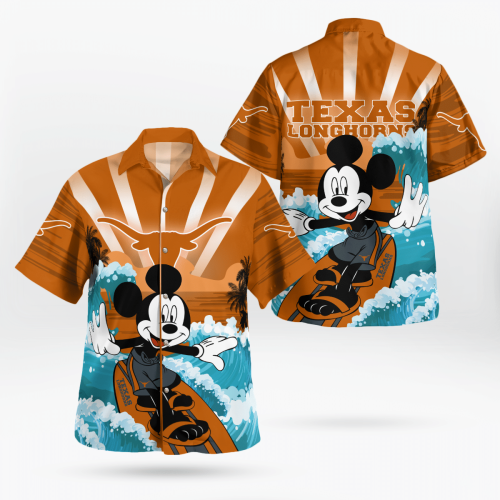 Texas Longhorns and Mickey Mouse Hawaii Shirt: A Perfect Blend of Team Spirit and Disney Magic