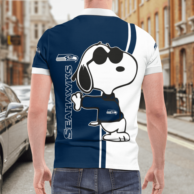 Seattle Seahawks Snoopy Polo Shirt Limited Edition