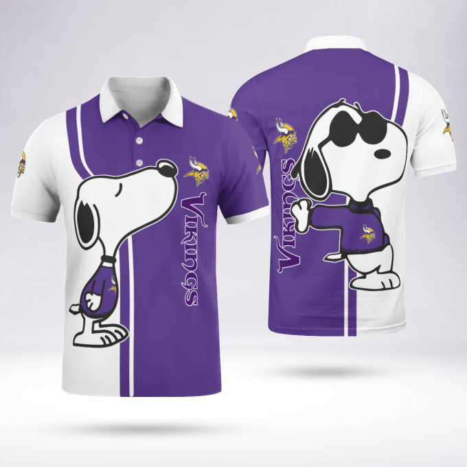 Minnesota Vikings Snoopy Polo Shirt Limited Edition Minnesota Vikings Snoopy Polo Shirt Limited Edition