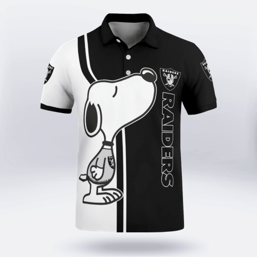 Las Vegas Raiders Snoopy Polo Shirt Limited Edition