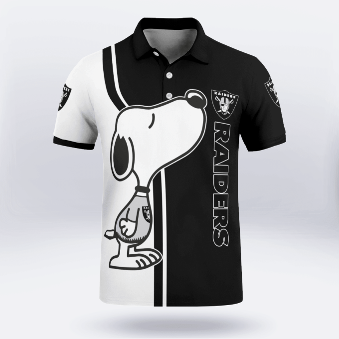 Las Vegas Raiders Snoopy Polo Shirt Limited Edition
