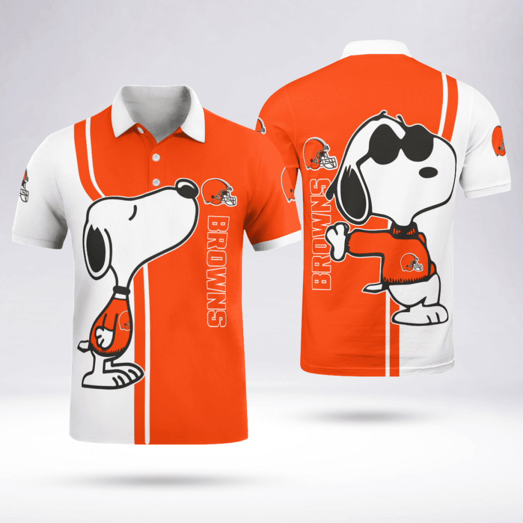 Cleveland Browns Snoopy Polo Shirt Limited Edition Cleveland Browns Snoopy Polo Shirt Limited Edition