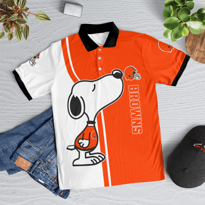Cleveland Browns Snoopy Polo Shirt Limited Edition