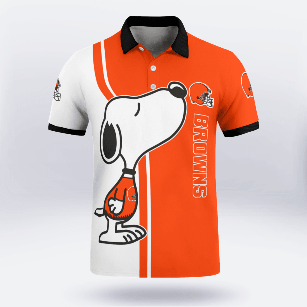 Cleveland Browns Snoopy Polo Shirt Limited Edition Cleveland Browns Snoopy Polo Shirt Limited Edition