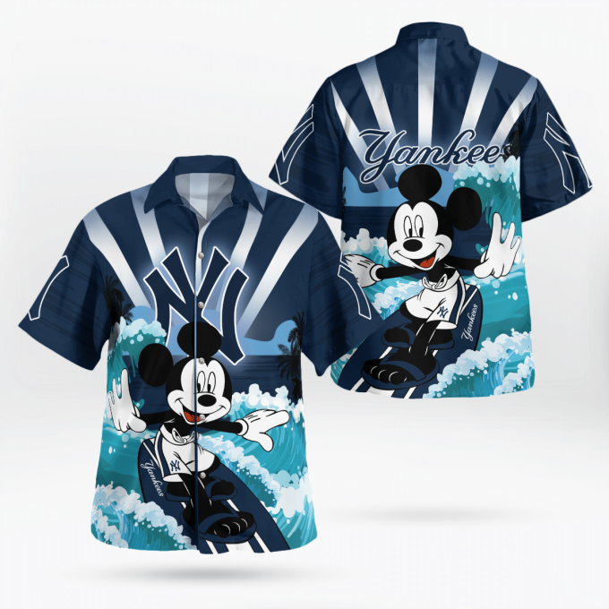 New York Yankees and Mickey Mouse Hawaii Shirt: A Perfect Blend of Sports and Disney Magic!