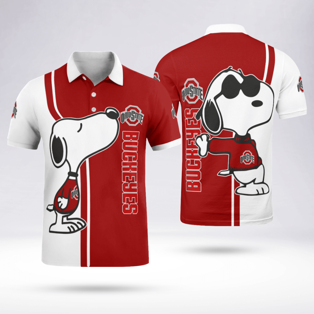 Ohio State Buckeyes Snoopy Polo Shirt Limited Edition Ohio State Buckeyes Snoopy Polo Shirt Limited Edition
