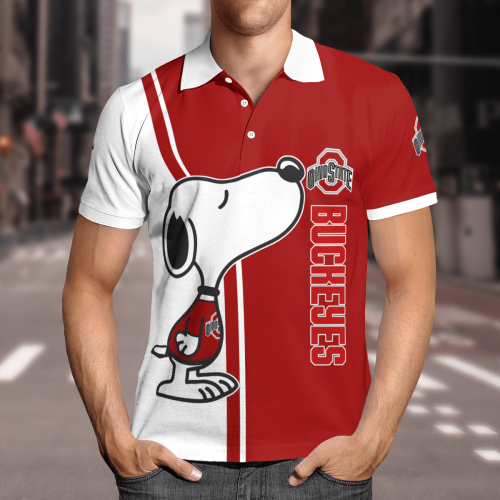 Ohio State Buckeyes Snoopy Polo Shirt Limited Edition