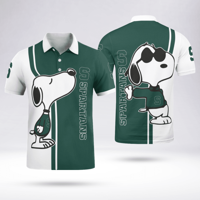 Michigan State Spartans Snoopy Polo Shirt Limited Edition Michigan State Spartans Snoopy Polo Shirt Limited Edition