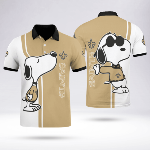 New Orleans Saints Snoopy Polo Shirt Limited Edition