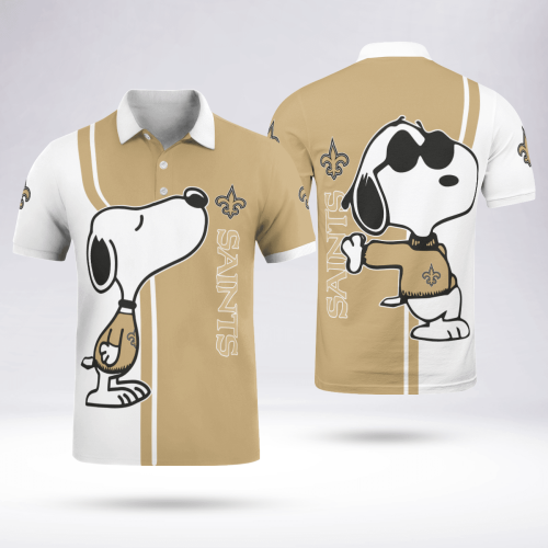 New Orleans Saints Snoopy Polo Shirt Limited Edition