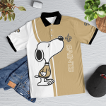 New Orleans Saints Snoopy Polo Shirt Limited Edition New Orleans Saints Snoopy Polo Shirt Limited Edition