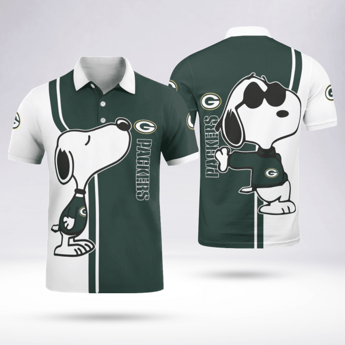 Green Bay Packers Snoopy Polo Shirt Limited Edition Green Bay Packers Snoopy Polo Shirt Limited Edition