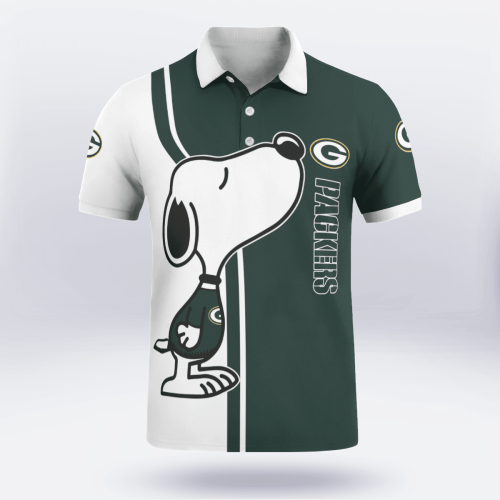 Green Bay Packers Snoopy Polo Shirt Limited Edition