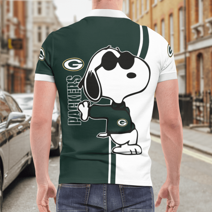 Green Bay Packers Snoopy Polo Shirt Limited Edition Green Bay Packers Snoopy Polo Shirt Limited Edition