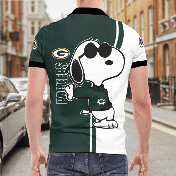 Green Bay Packers Snoopy Polo Shirt Limited Edition Green Bay Packers Snoopy Polo Shirt Limited Edition
