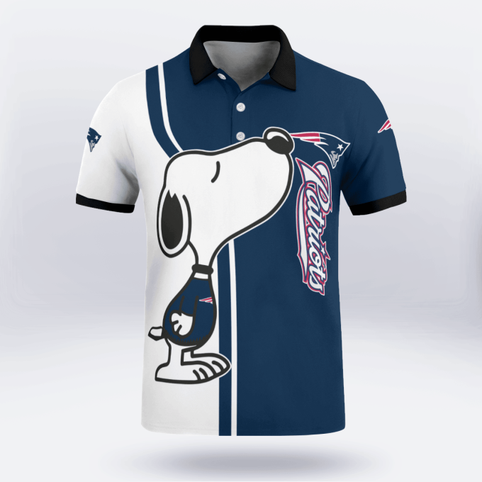 New England Patriots Snoopy Polo Shirt Limited Edition
