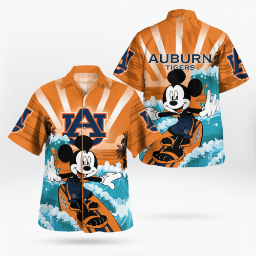 Shop the Auburn Tigers and Mickey Mouse Hawaii Shirt – Perfect Blend of Team Spirit and Disney Magic!
