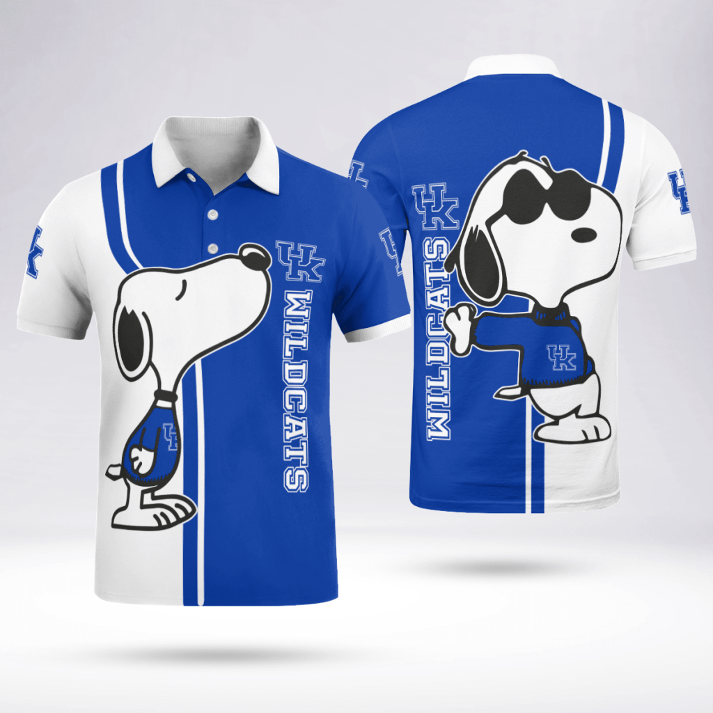 Kentucky Wildcats Snoopy Polo Shirt Limited Edition Kentucky Wildcats Snoopy Polo Shirt Limited Edition