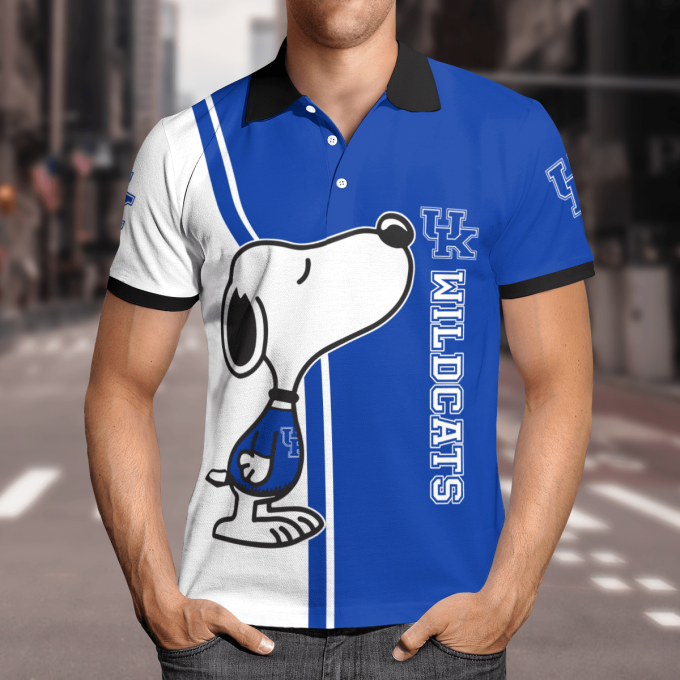 Kentucky Wildcats Snoopy Polo Shirt Limited Edition