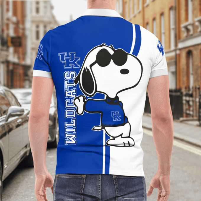 Kentucky Wildcats Snoopy Polo Shirt Limited Edition