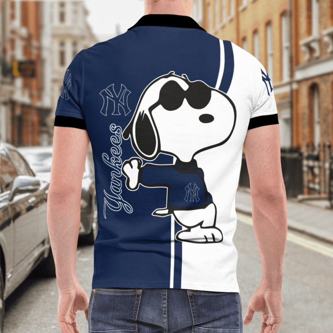 New York Yankees Snoopy Polo Shirt Limited Edition
