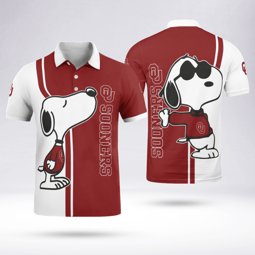 Oklahoma Sooners Snoopy Polo Shirt Limited Edition Oklahoma Sooners Snoopy Polo Shirt Limited Edition