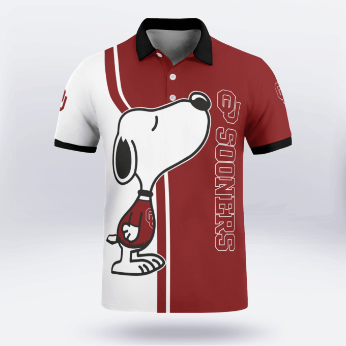 Oklahoma Sooners Snoopy Polo Shirt Limited Edition