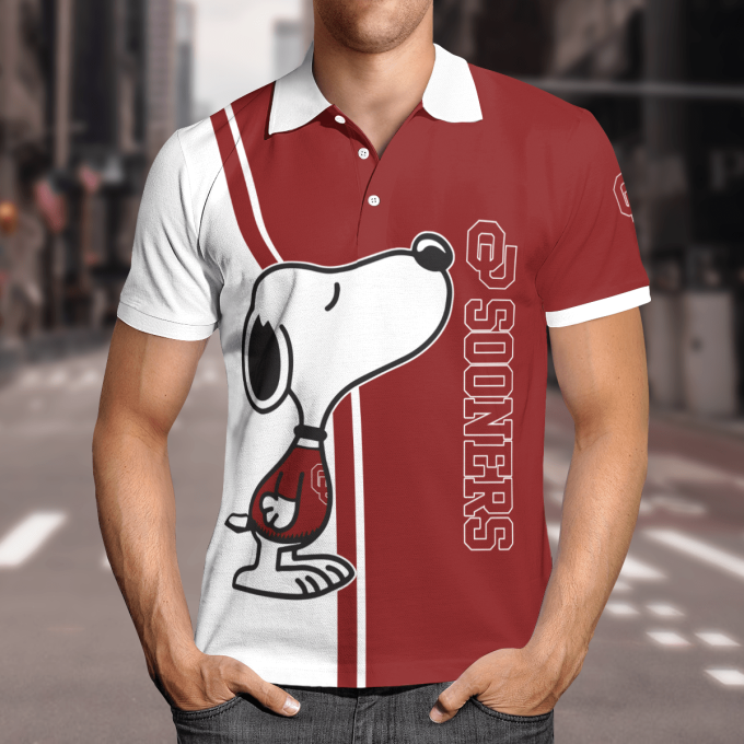 Oklahoma Sooners Snoopy Polo Shirt Limited Edition