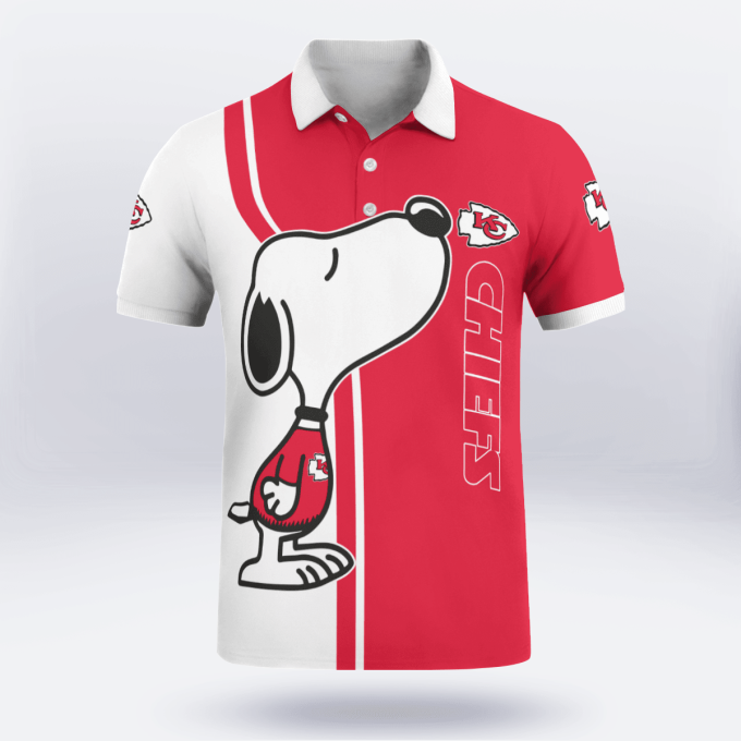 Kansas City Chiefs Snoopy Polo Shirt Limited Edition