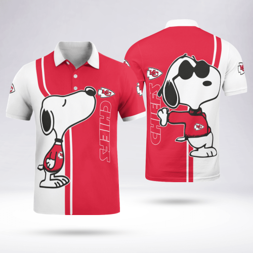 Kansas City Chiefs Snoopy Polo Shirt Limited Edition