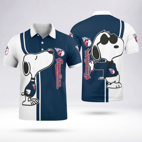 Cleveland Guardians Snoopy Polo Shirt Limited Edition