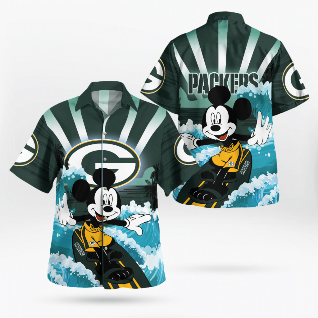 Limited Edition Green Bay Packers and Mickey Mouse Hawaii Shirt: Exclusive Collaboration for Packers and Disney Fans Limited Edition Green Bay Packers and Mickey Mouse Hawaii Shirt: Exclusive Collaboration for Packers and Disney Fans