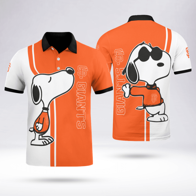 San Francisco Giants Snoopy Polo Shirt Limited Edition