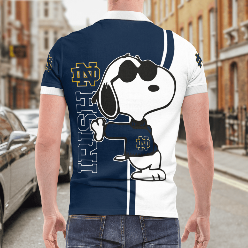 Notre Dame Fighting Irish Snoopy Polo Shirt Limited Edition Notre Dame Fighting Irish Snoopy Polo Shirt Limited Edition