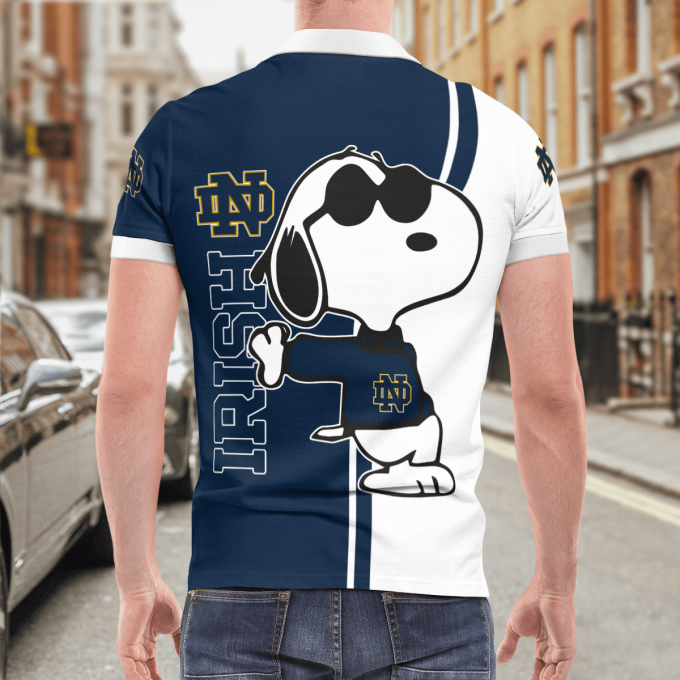 Notre Dame Fighting Irish Snoopy Polo Shirt Limited Edition