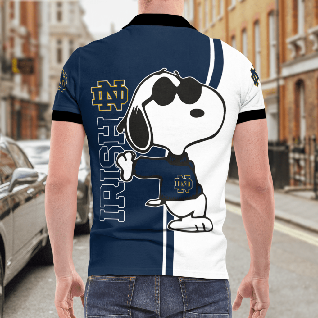Notre Dame Fighting Irish Snoopy Polo Shirt Limited Edition Notre Dame Fighting Irish Snoopy Polo Shirt Limited Edition