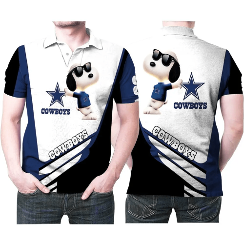 Mens & Womens Snoopy Dallas Cowboys Pattern 3D Printed Gift For Snoopy And Dallas Cowboys Fan Polo Shirt