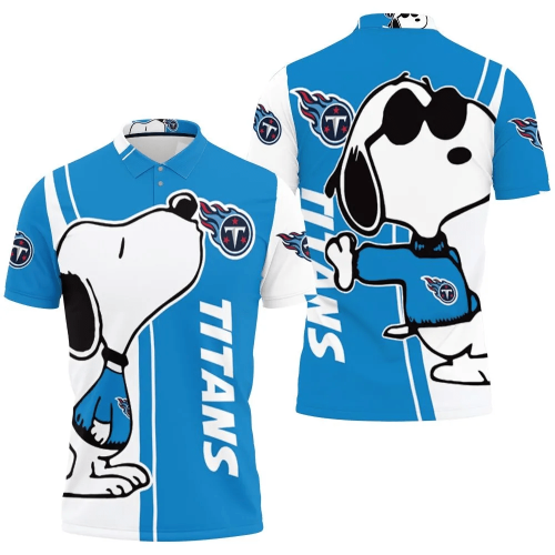 Mens & Womens Tennessee Titans Snoopy Lover 3D Printed Polo Shirt