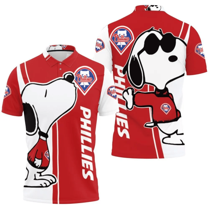 Mens & Womens Philadelphia Phillies Snoopy Lover 3D All Over Print Polo Shirt Mens & Womens Philadelphia Phillies Snoopy Lover 3D All Over Print Polo Shirt