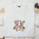 Halloween Mickey Minnie Mummy Embroidered Shirt: Best Disney Gifts for Family
