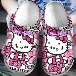 Personalized Cute Hello Kitty Pink Clogs Clogs Shoes Personalized Cute Hello Kitty Pink Clogs Clogs Shoes
