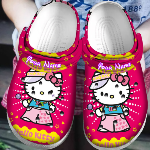 Hello Kitty Happy Halloween Trich Or True Orange Clogs For Kids And Adults Personalized Cute Clogs Hello Kitty Pink Clogs, Shop Now For A Special Price