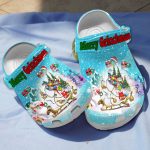 Merry Grinchesmas Blue Clogs For Kids And Adults