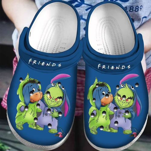 Soft And Durable Friends Grinches And Eeyore Blue Clogs