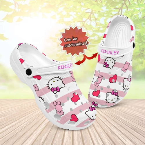 Personalized Lovely Hello Kitty Classic Clogs