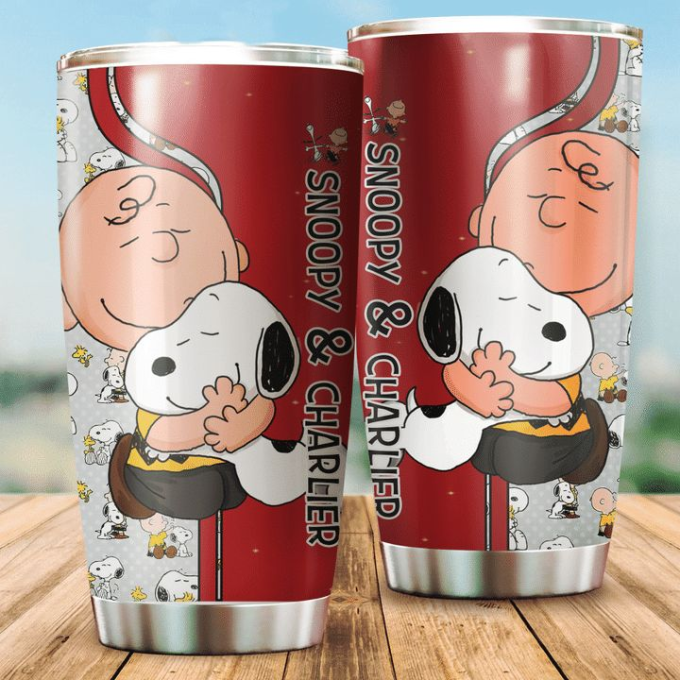 Cute Design Snoopy And Charlie Cartoon Stainless Steel Tumbler Cute Design Snoopy And Charlie Cartoon Stainless Steel Tumbler